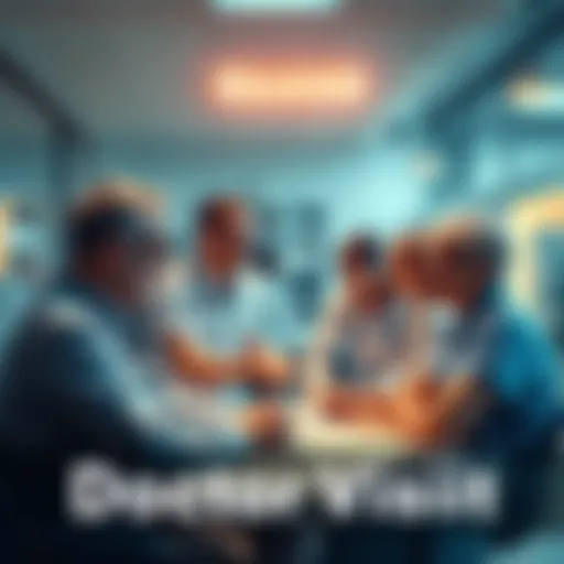 People sharing their exciting and unique doctor visit experiences with each other
