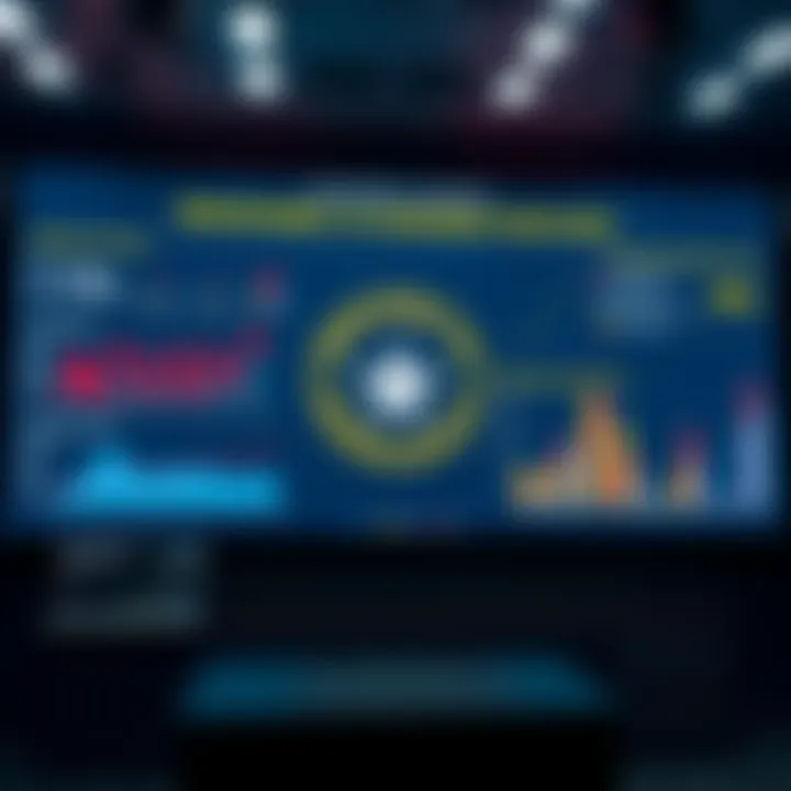 A visual representation of a Department of Defense presentation with highlighted sections and graphs indicating national security data.