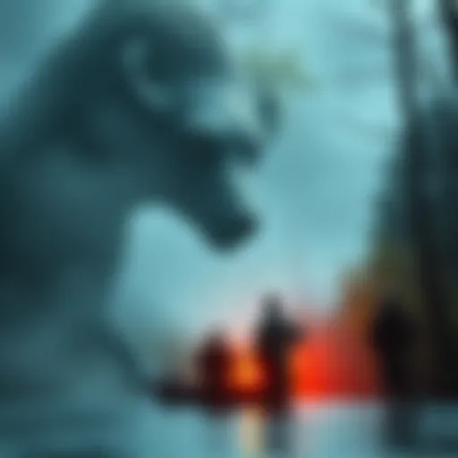 Two friends fishing in a Southern Ohio forest, startled by a large, dog-like creature lurking nearby.