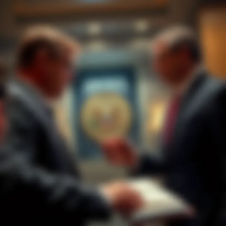 Department of Justice officials handing over documents to Congress related to Epstein case