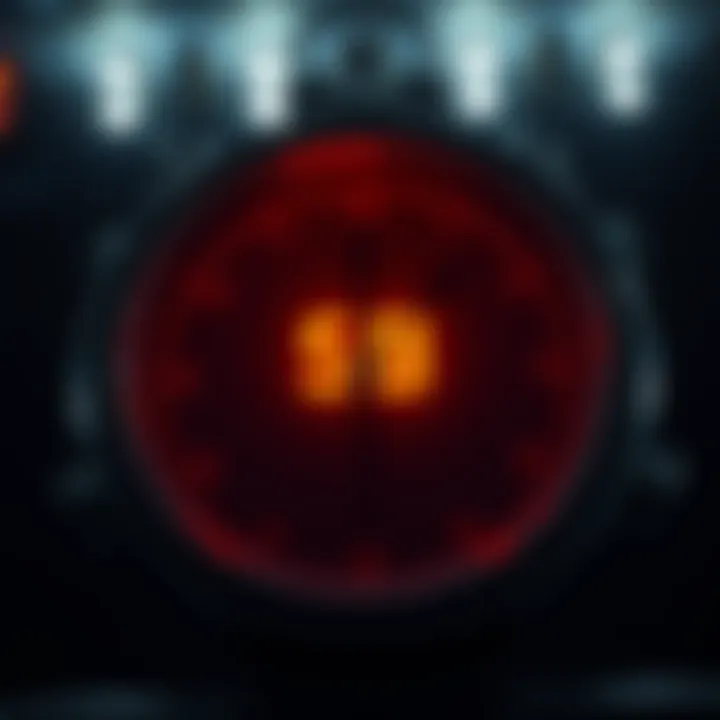 Doomsday Clock at Midnight A close-up of the doomsday clock showing 58 seconds to midnight, representing global risks and tensions.