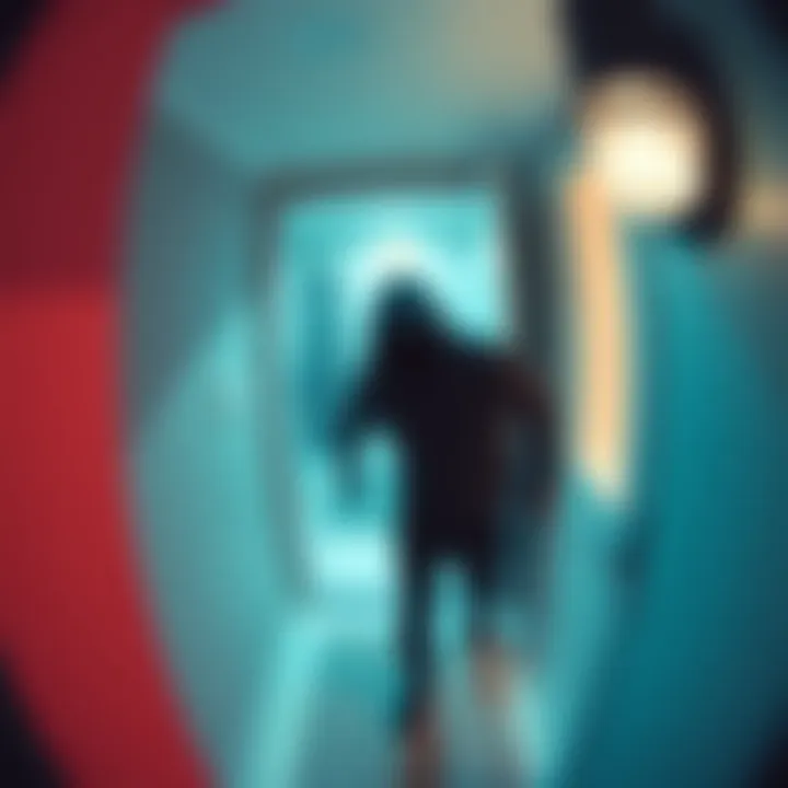 A blurry figure appears on a doorbell camera, causing curiosity and debate about its nature.