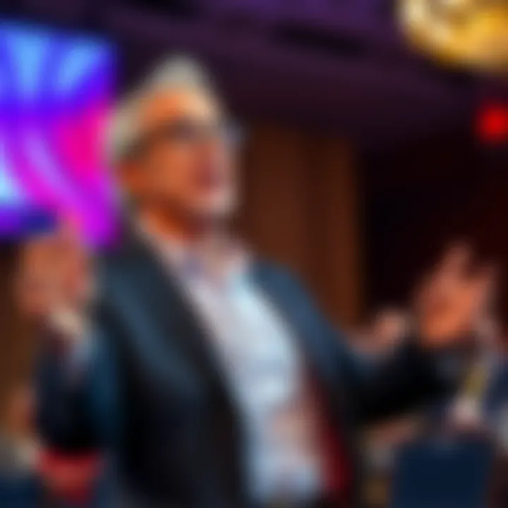 Dr. Robert Wilner gesturing while discussing HIV/AIDS treatment at a public event