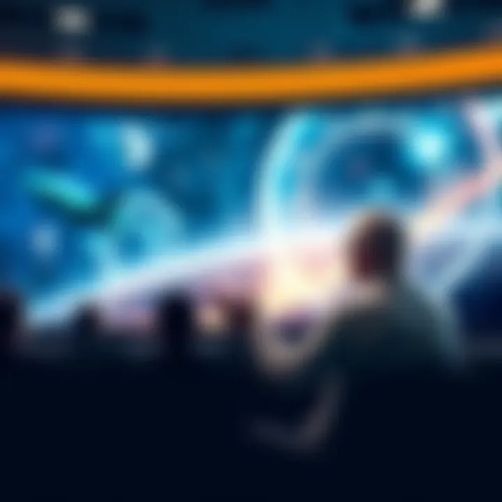 Dr. Taylor speaks on wormholes and warp drives during his lecture, with visuals of space and technology in the background.