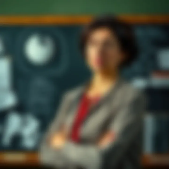 Dr. Beatriz Villarroel standing in front of a chalkboard filled with research notes, looking concerned about her UAP study being labeled fake news by Wikipedia.