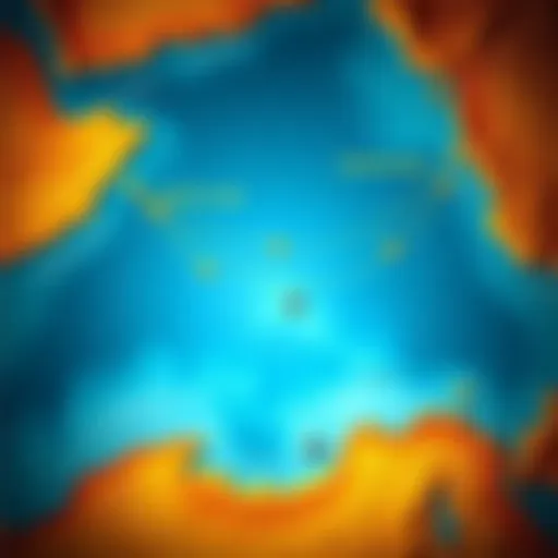 Map showing ancient maritime trade routes connecting South Asia to Egypt, with arrows and coastal landmarks.