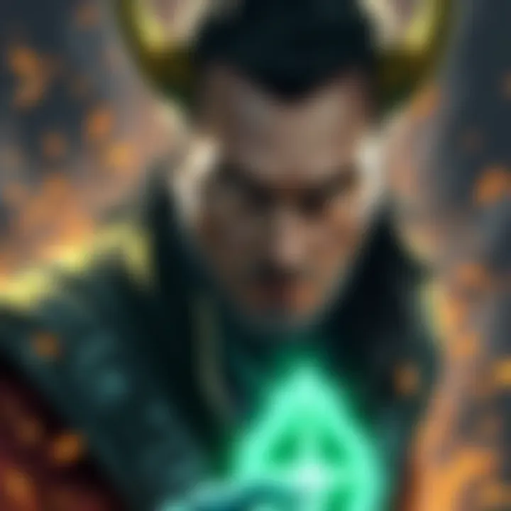 Drawing of Loki A unique drawing of Loki showcasing a mix of youthful and elderly features