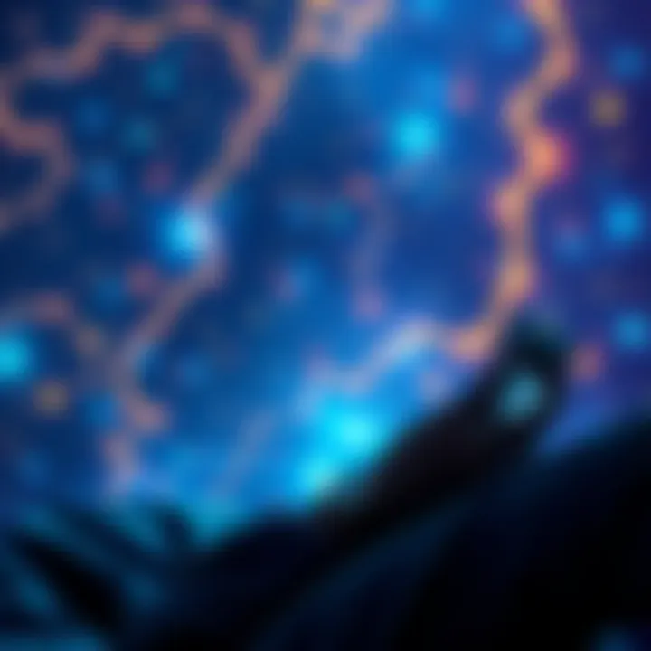 A person reflecting on their dreams while using a smartphone app that interprets dreams based on Jungian principles.