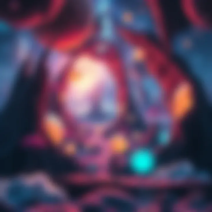 A surreal dreamscape featuring vibrant colors and fantastical elements, depicting a person surrounded by unusual landscapes and feelings of wonder