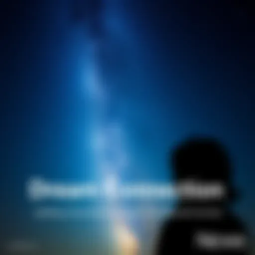 A person gazes at a starry sky, feeling a deep longing for a loved one. The silhouette expresses emotion and connection to another realm.