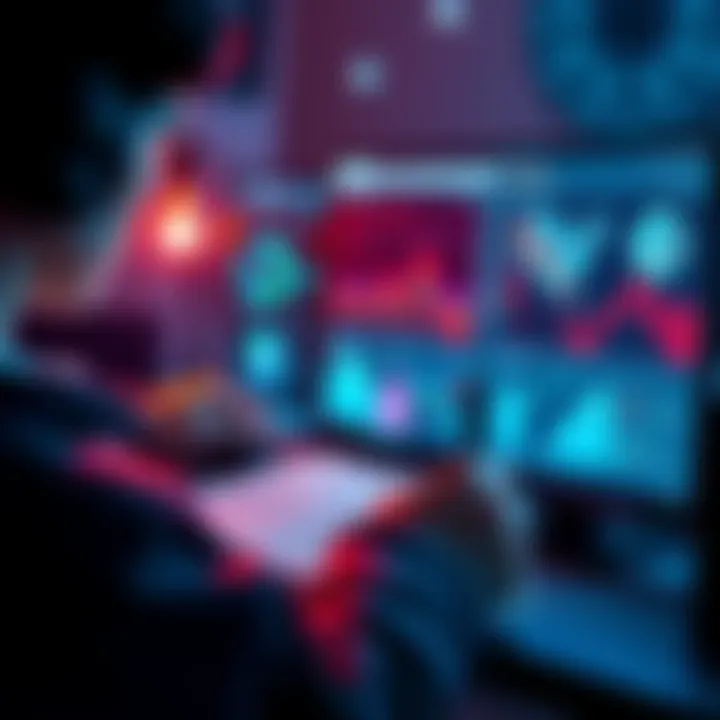 Dream Journal with AI Tools A person writing in a dream journal while analyzing patterns with AI tools on a computer screen