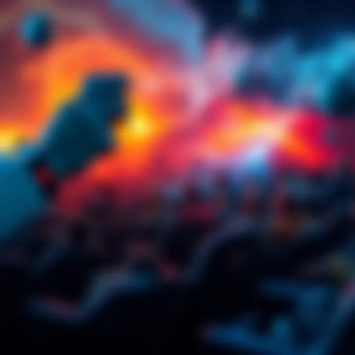 A surreal blend of a movie theater and dream elements, capturing the essence of déjà vu