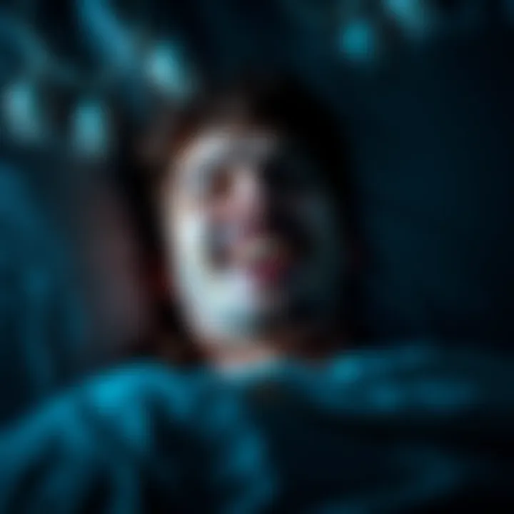 A person dreaming about pulling out loose teeth in bed