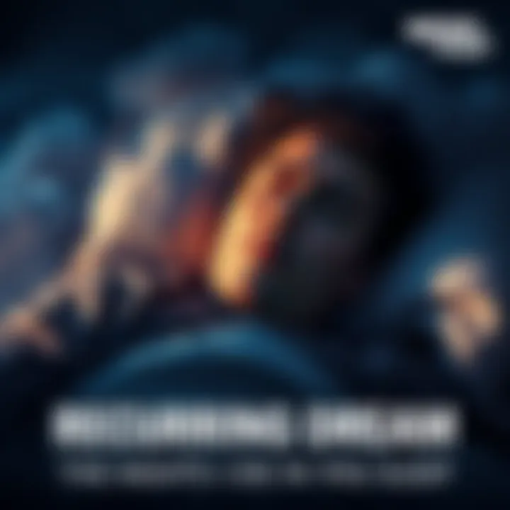 A person sleeping with a worried expression, surrounded by dark clouds symbolizing dreams of death.