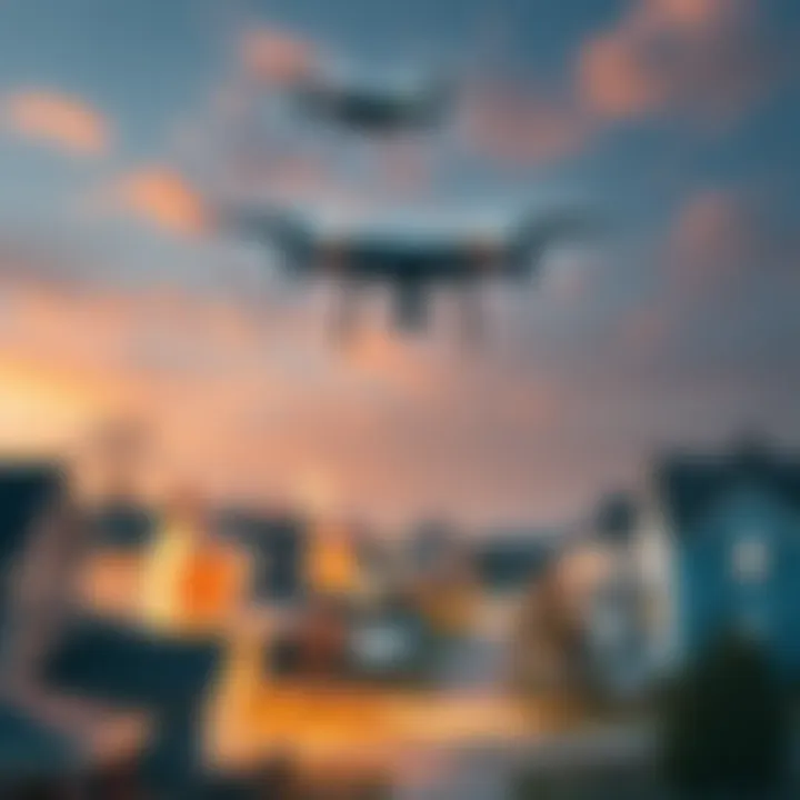 Drones flying over New Jersey neighborhood Drones seen in the sky above homes in Asbury Park, New Jersey