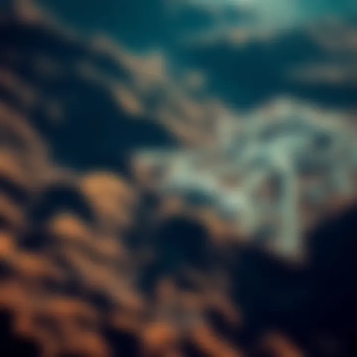 Aerial view of Dulce Base site with surrounding mountains and landscape