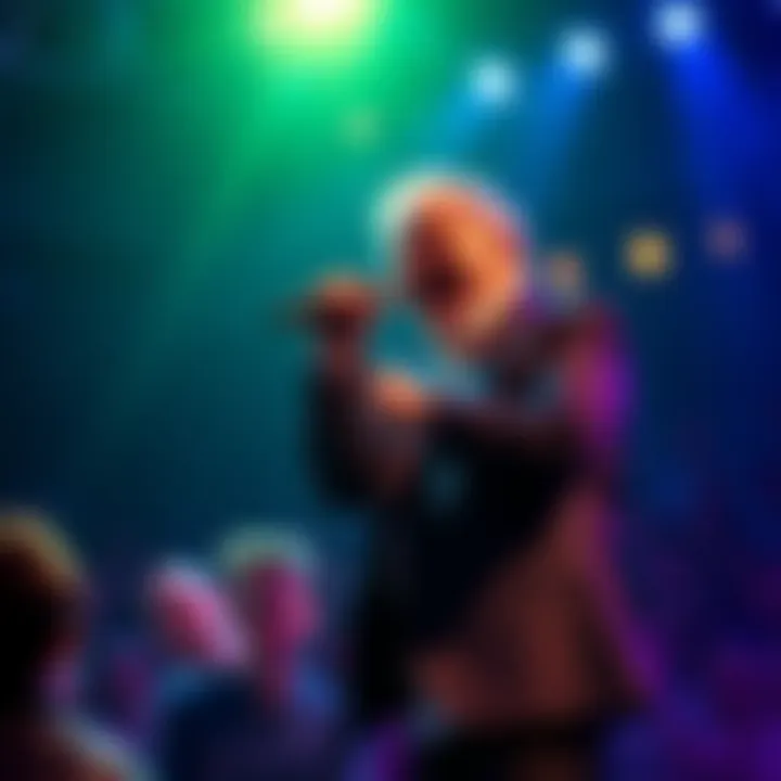 Duncan making the audience laugh during his show in Sydney