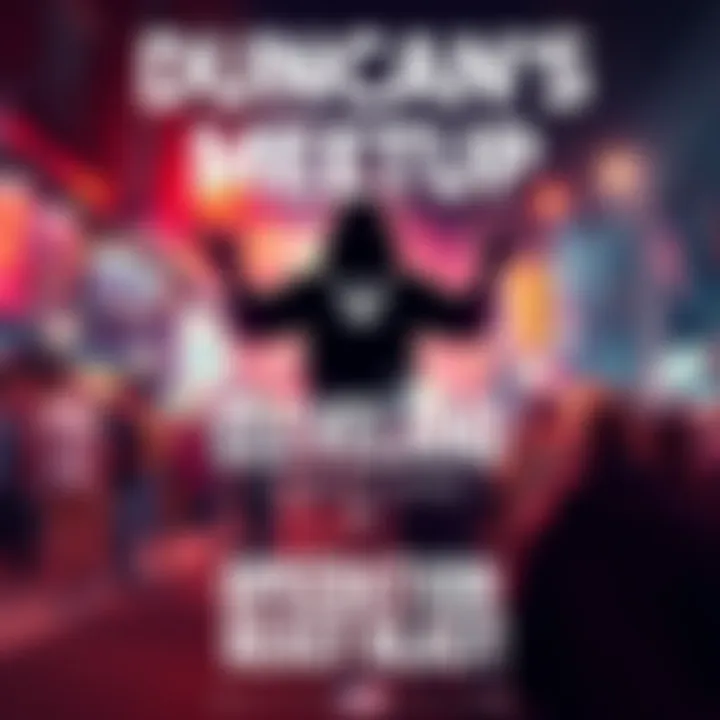 A promotional flyer for Duncan's meetup in Cleveland discussing Operation Beast Blast, featuring event details and a welcoming design.