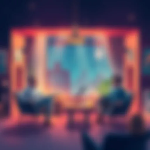 Cover illustration showing Duncan talking about lucid dreaming with guests in a cozy studio setting