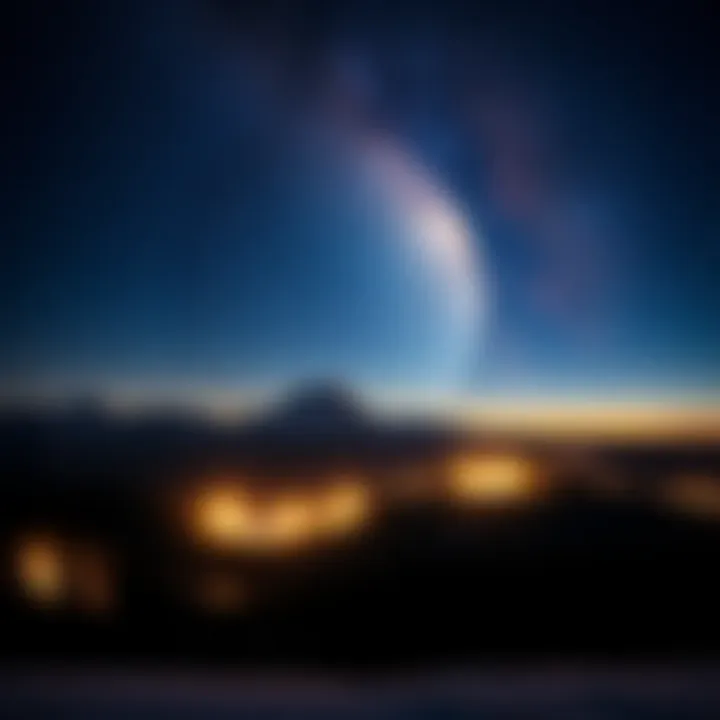 Lights in the Eagle Idaho Sky A swarm of low observable lights illuminating the night sky over Eagle, Idaho, captivating onlookers below.