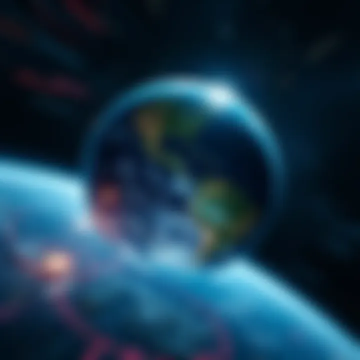 Earth in Motion through Space A visual representation of Earth moving rapidly through space with stars in the background and a time travel concept emphasized.