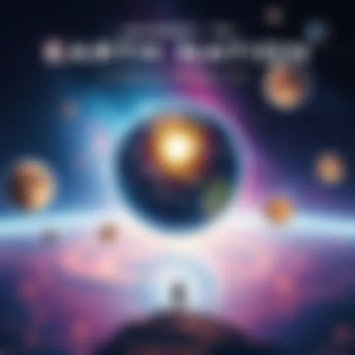 An artistic depiction of the interconnectedness of life and the universe, with symbols of synchronicity and personal growth.