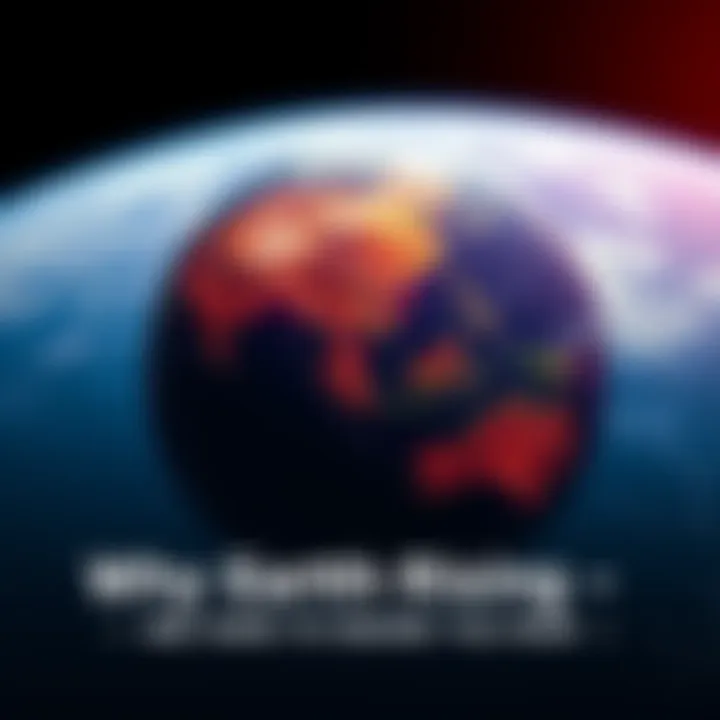 A view of Earth from space showing vibrant colors and natural features like oceans and landmasses