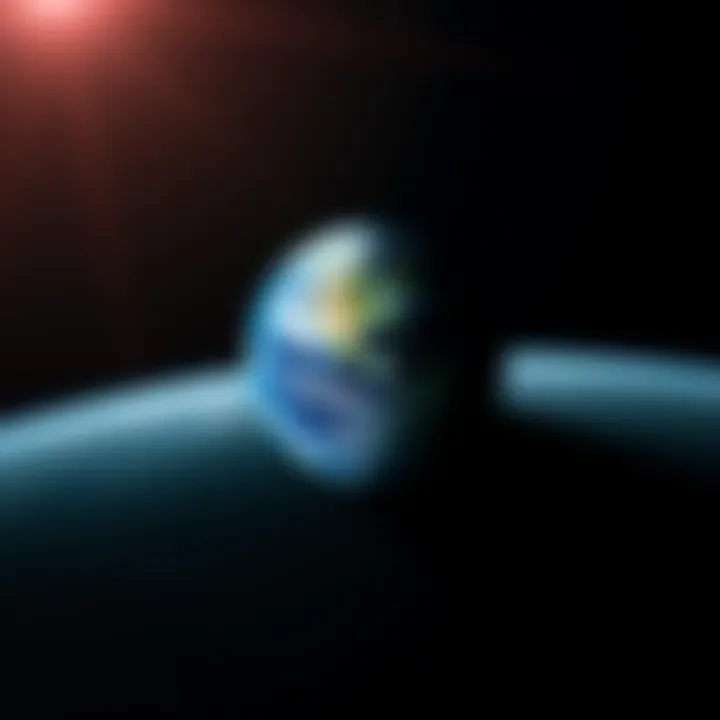 A view of the Earth from space showing day and night sides, symbolizing the influence of light and darkness on human thinking.