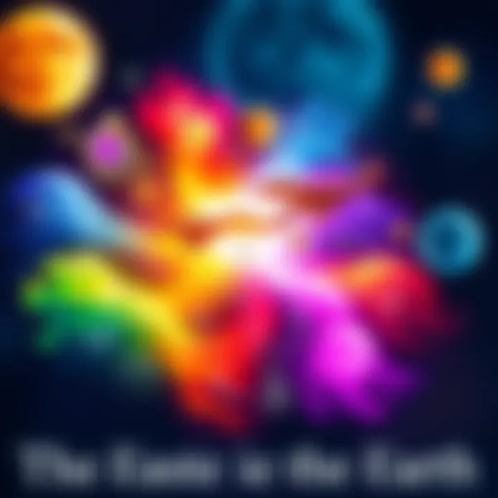 A captivating illustration of earth signs in astrology, showcasing their characteristics and relationships, with vibrant colors representing each sign's unique traits.