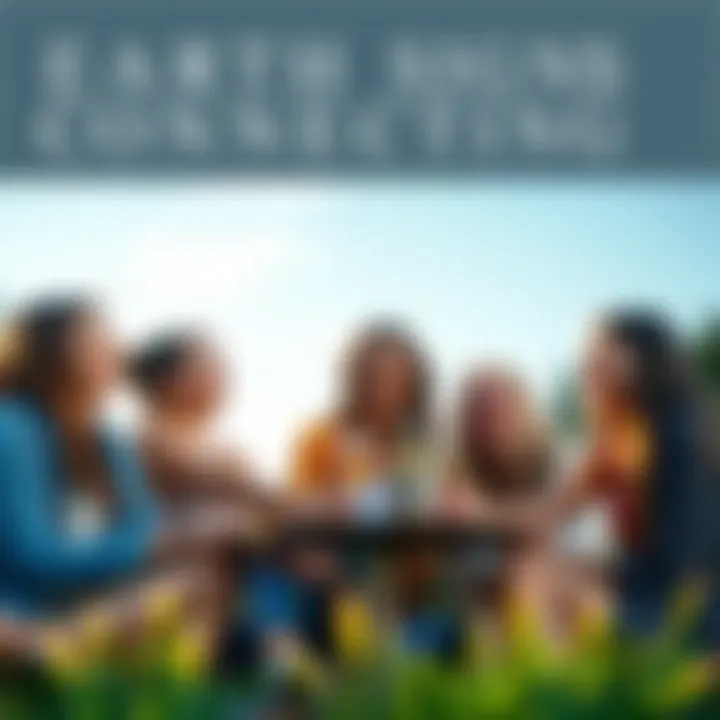 A group of friends representing earth signs, including a Virgo, enjoying a casual gathering outdoors, laughing and sharing stories.