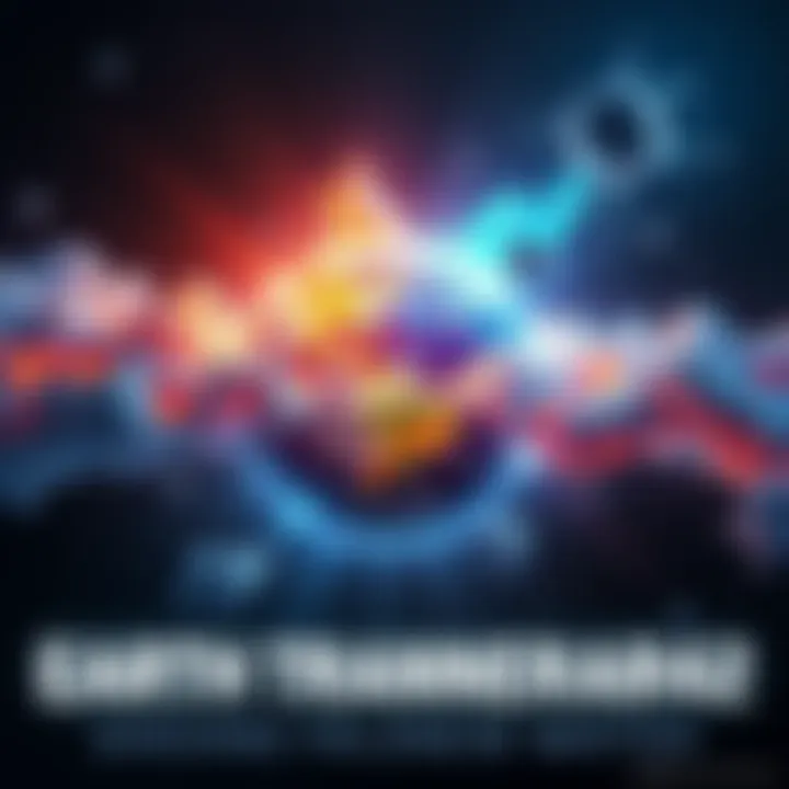 A visual representation of Earth undergoing transformation, with false matter dissolving and true matter emerging, symbolizing the evolution of the planet.