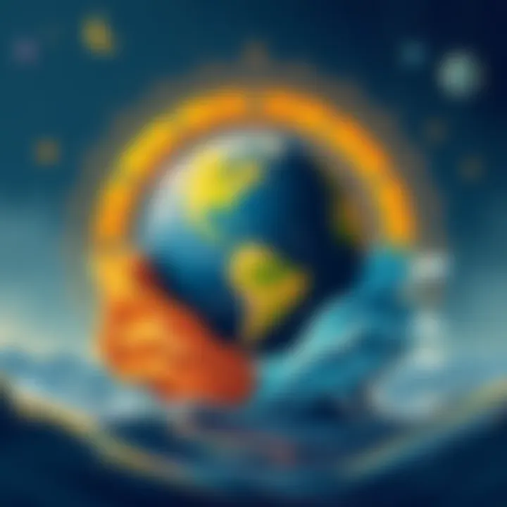 An illustration showing symbols representing Earth and Water zodiac signs, depicting their connection and traits.