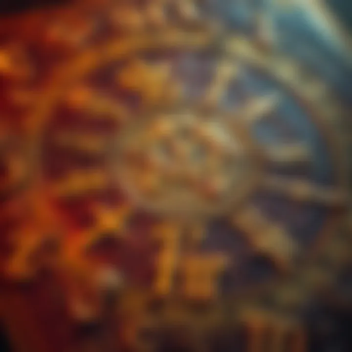 A close-up of a mysterious cypher from the Ecce Oriente book, featuring intricate symbols and letters.