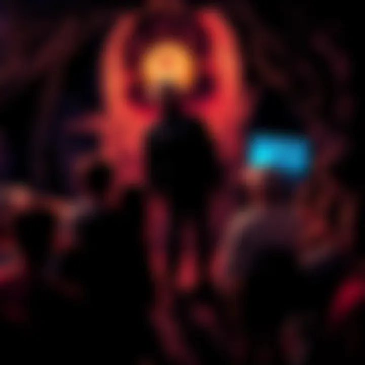 Explorers listen intently in an abandoned mine, where a strange noise was recorded.