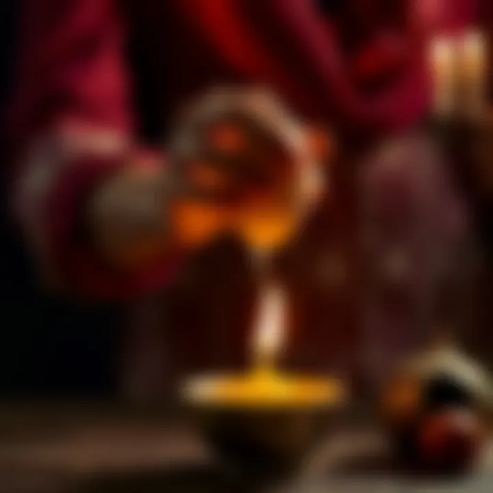 A person holding an egg over a candle while performing the egg cleansing ritual to ward off negative energies.