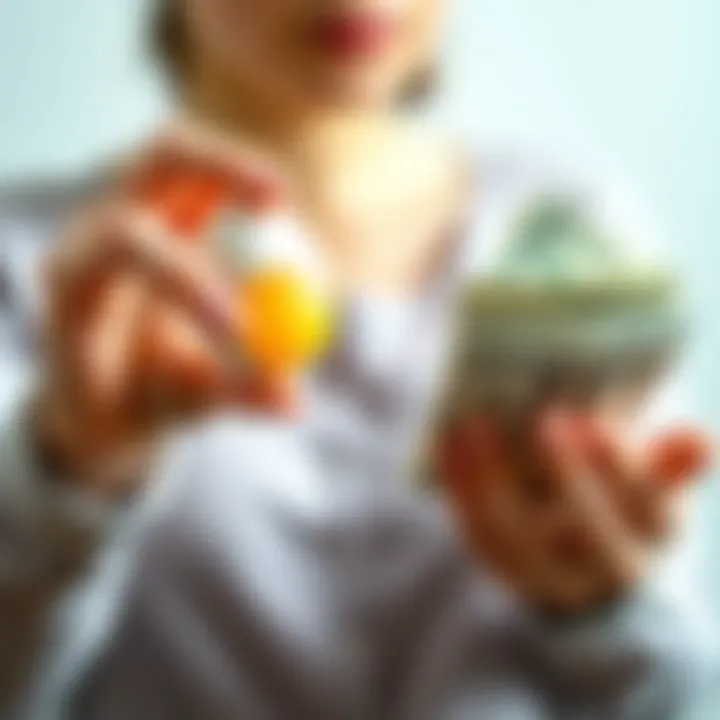 A thoughtful person holding an egg in one hand and looking at bills in the other, symbolizing the connection between health and finances.
