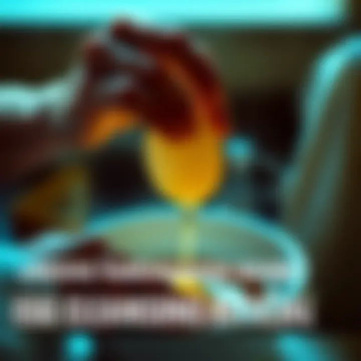 A person holds an egg over their body during an egg cleansing ritual to promote healing