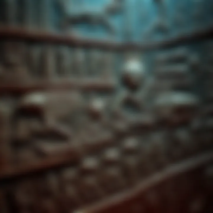 Egyptian Hieroglyphs with Alien Figures A close-up view of Egyptian hieroglyphs showing symbols resembling alien life forms alongside traditional images.