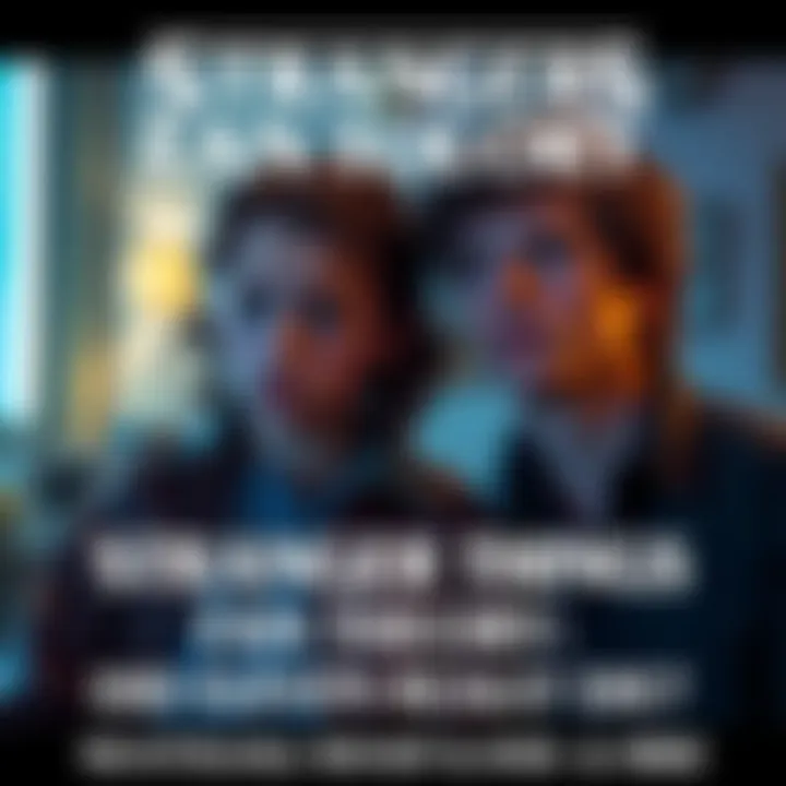 Eleven with a concerned expression and Mike looking hopeful in a scene from Stranger Things, symbolizing their bond and uncertainty about her fate