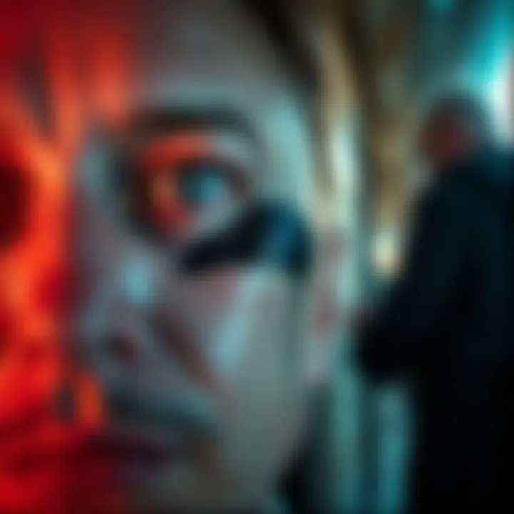 Close-up of Elon Musk showing a noticeable black mark beside his eye, highlighting the recent controversy