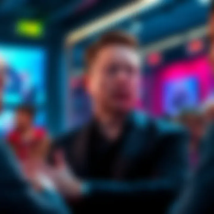 Elon Musk speaking about Trump’s link to Epstein files in a public setting