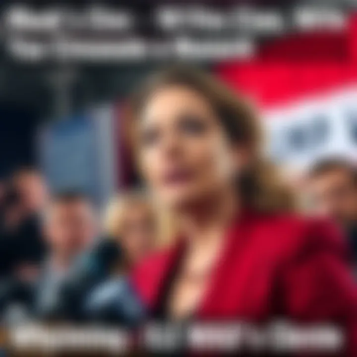 A woman speaking at a press conference, revealing shocking claims about the behavior of Trump's MAGA supporters, with a serious expression and a crowd of reporters in the background.