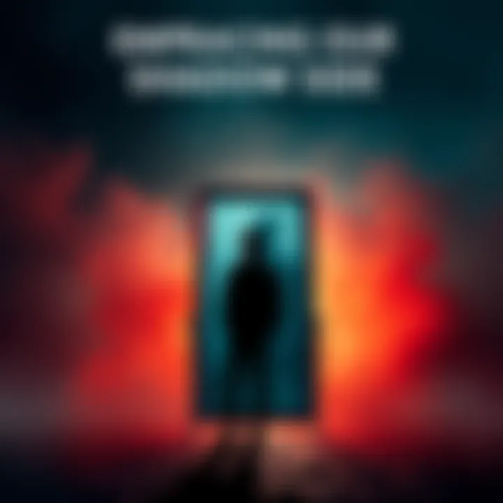 Embracing the Shadow Side A person standing in front of a mirror, reflecting a darker silhouette, symbolizing self-discovery and integration of the shadow side.