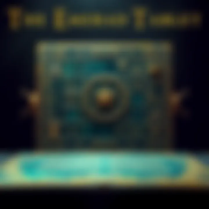 Emerald Tablet with Ancient Symbols The Emerald Tablet featuring alchemical symbols and inscriptions, set against a dark background