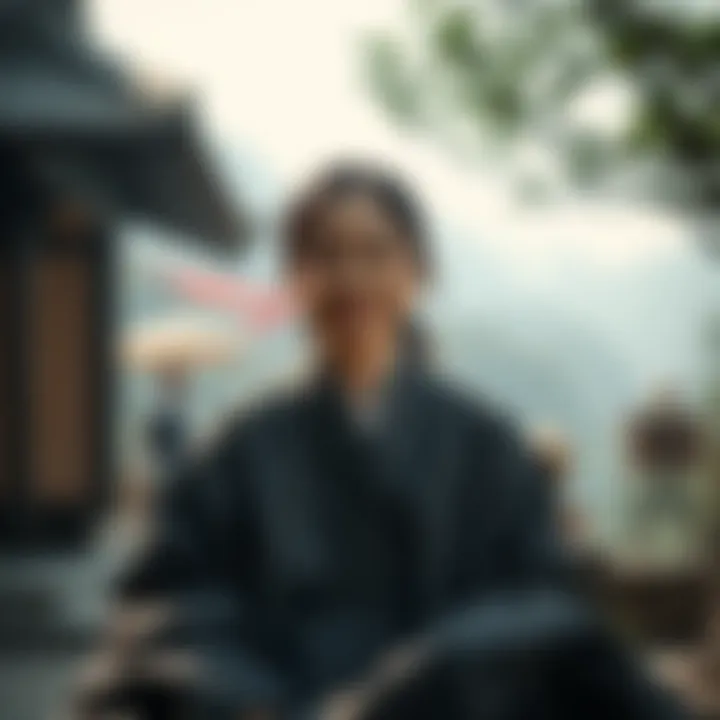 Emi Jido, a Soto Zen priest-in-training, speaks about AI and spirituality in a serene setting.