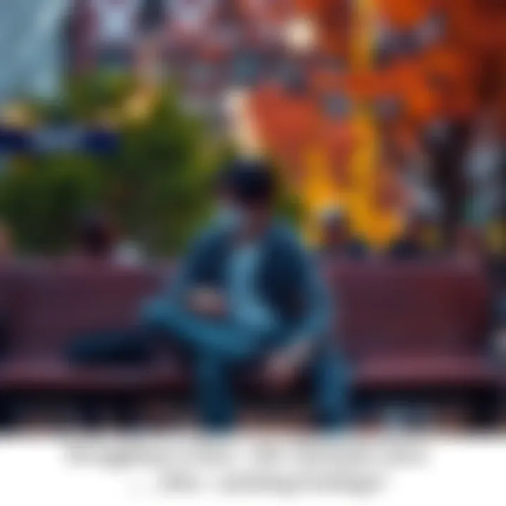 A person sitting on a bench, looking thoughtfully at their phone with messages from multiple people, symbolizing the struggle of dating multiple partners while having feelings for one.