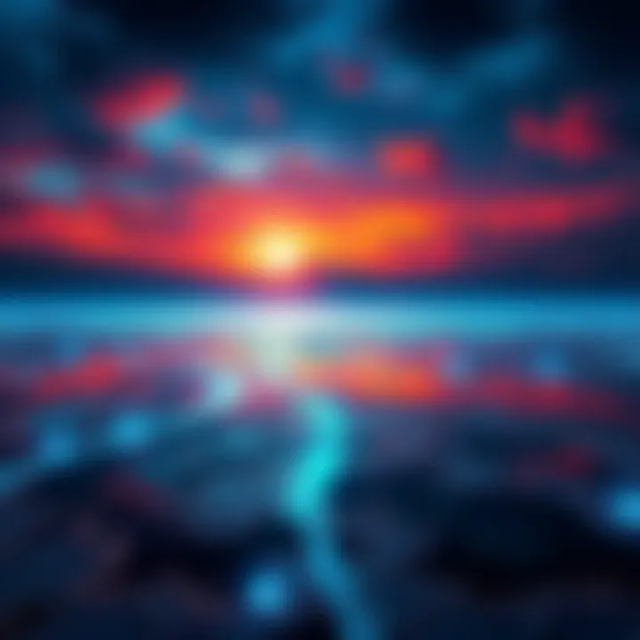 A serene landscape reflecting deep emotional ties, symbolizing shared past life memories and psychic connections