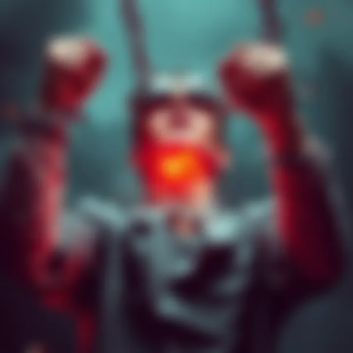 A person breaking free from chains symbolizing emotional recovery