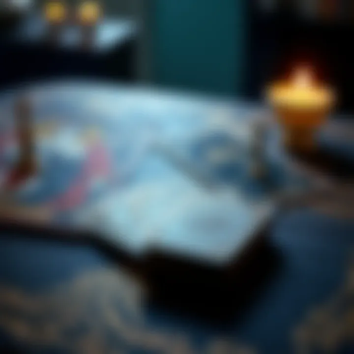 A visual of the Empress and Wheel of Fortune tarot cards laid out on a table with soft lighting, symbolizing life's choices and events.