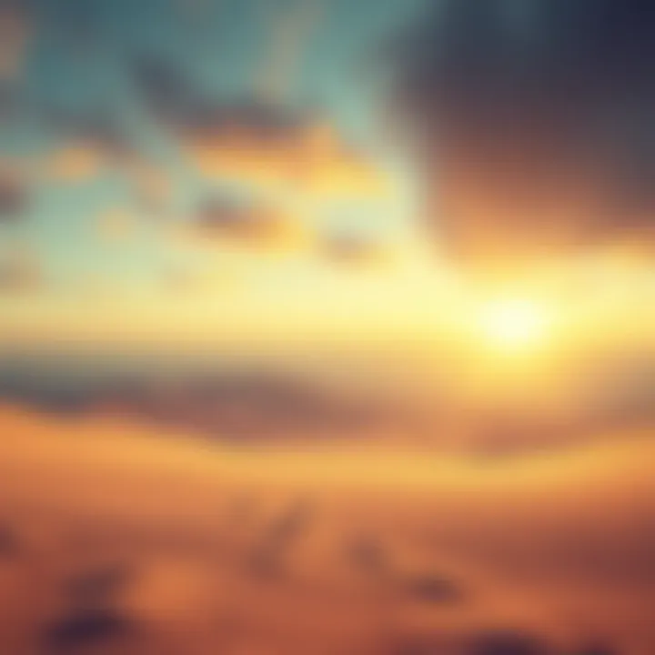 A serene landscape depicting empty spaces symbolizing spiritual emptiness, with soft light illuminating the horizon.